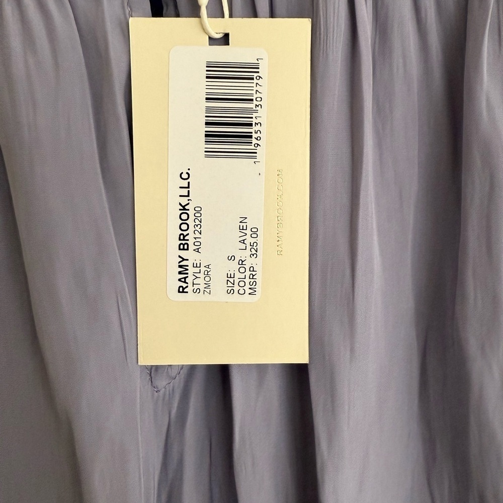 NWT Ramy Brooke Zamora Lavender Blouse Size Small - Picture 3 of 3